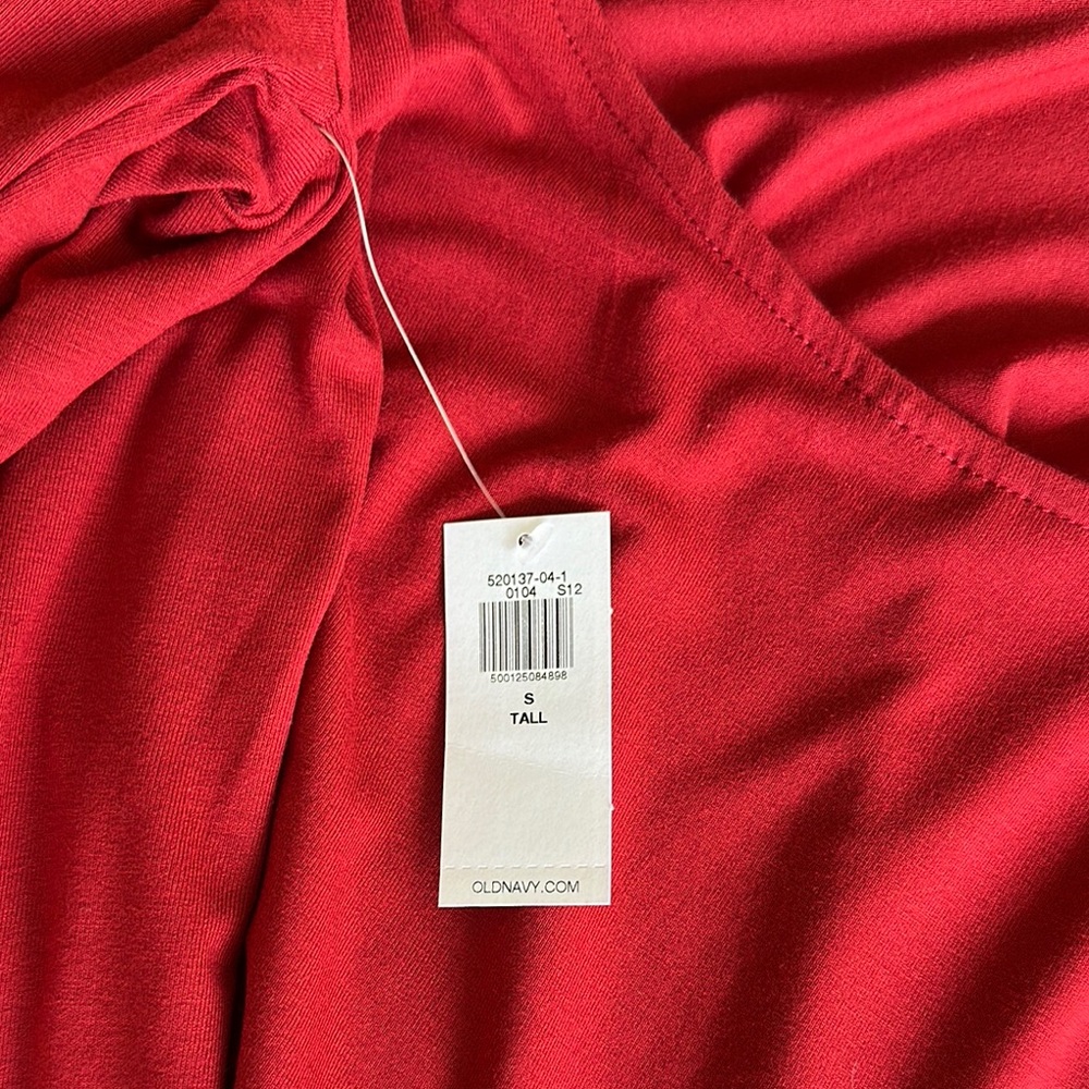 Old Navy Elegant Red Long Sleeve Dress NWT - Picture 4 of 5